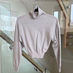 Wilfred Light Grey (ice blue) Turtleneck Sweater